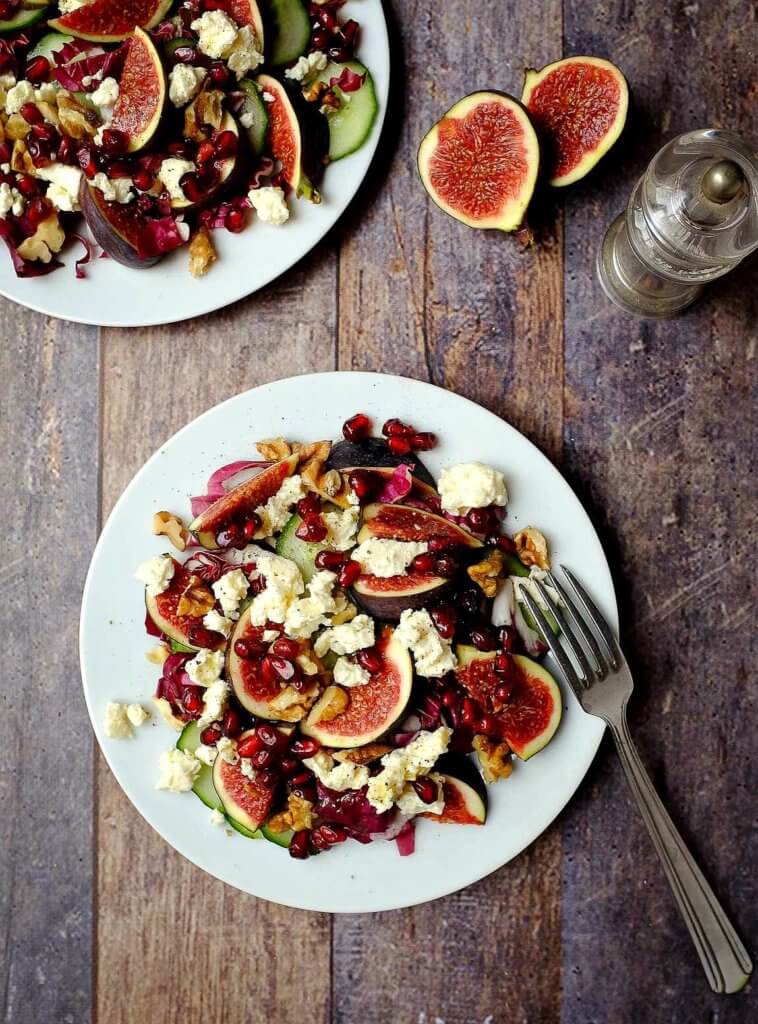 Feigensalat Mit Granatapfel-Dressing - Schnelle & Einfache Rezepte