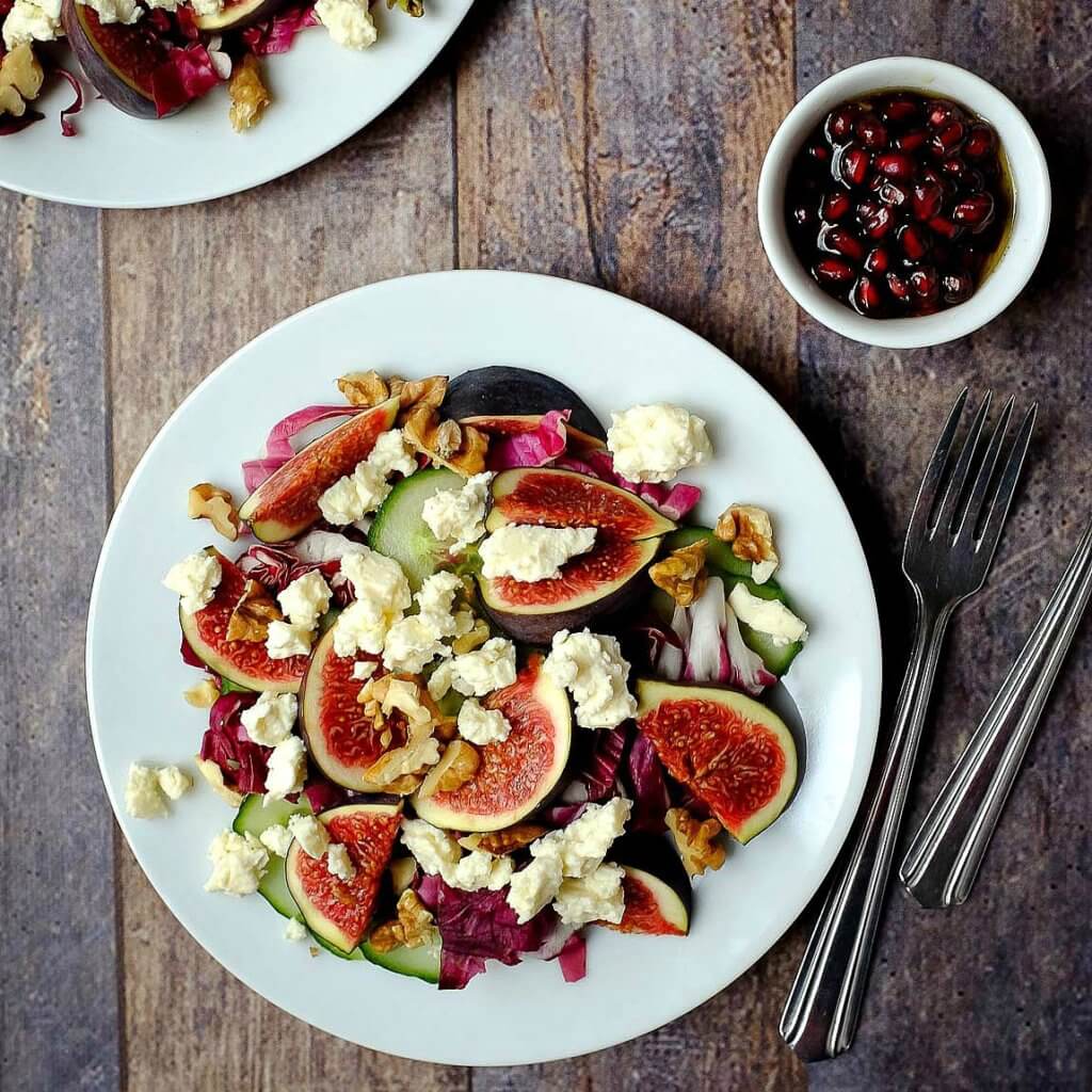 Feigensalat Mit Granatapfel-Dressing - Schnelle & Einfache Rezepte