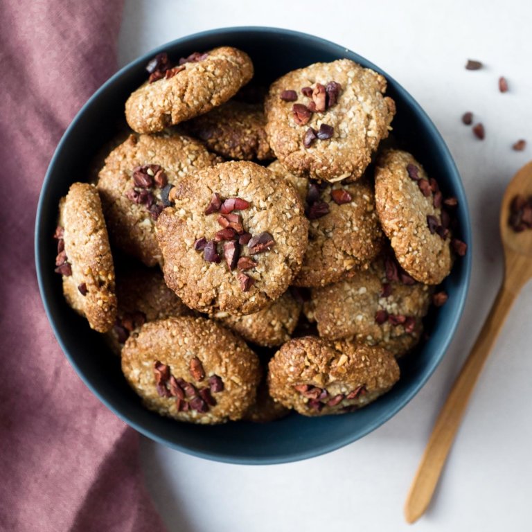 Vegane Tahin-Mandel-Kekse Mit Kakao Nips - Schnelle & Einfache Rezepte