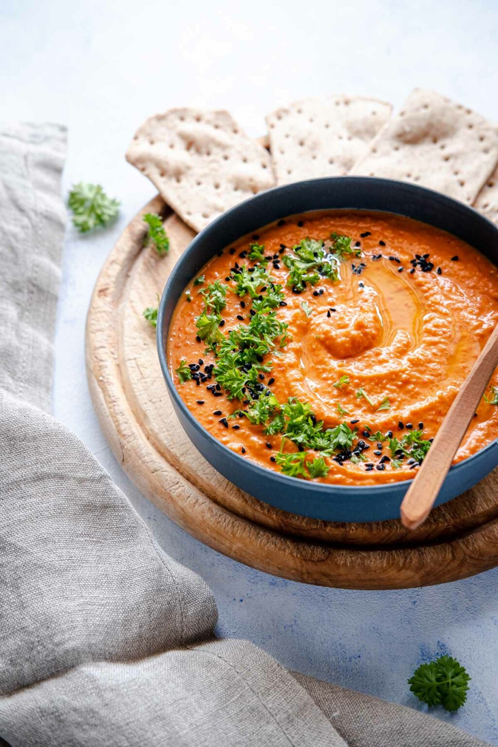 Hummus mit gerösteter Paprika - Schnelle &amp; einfache Rezepte