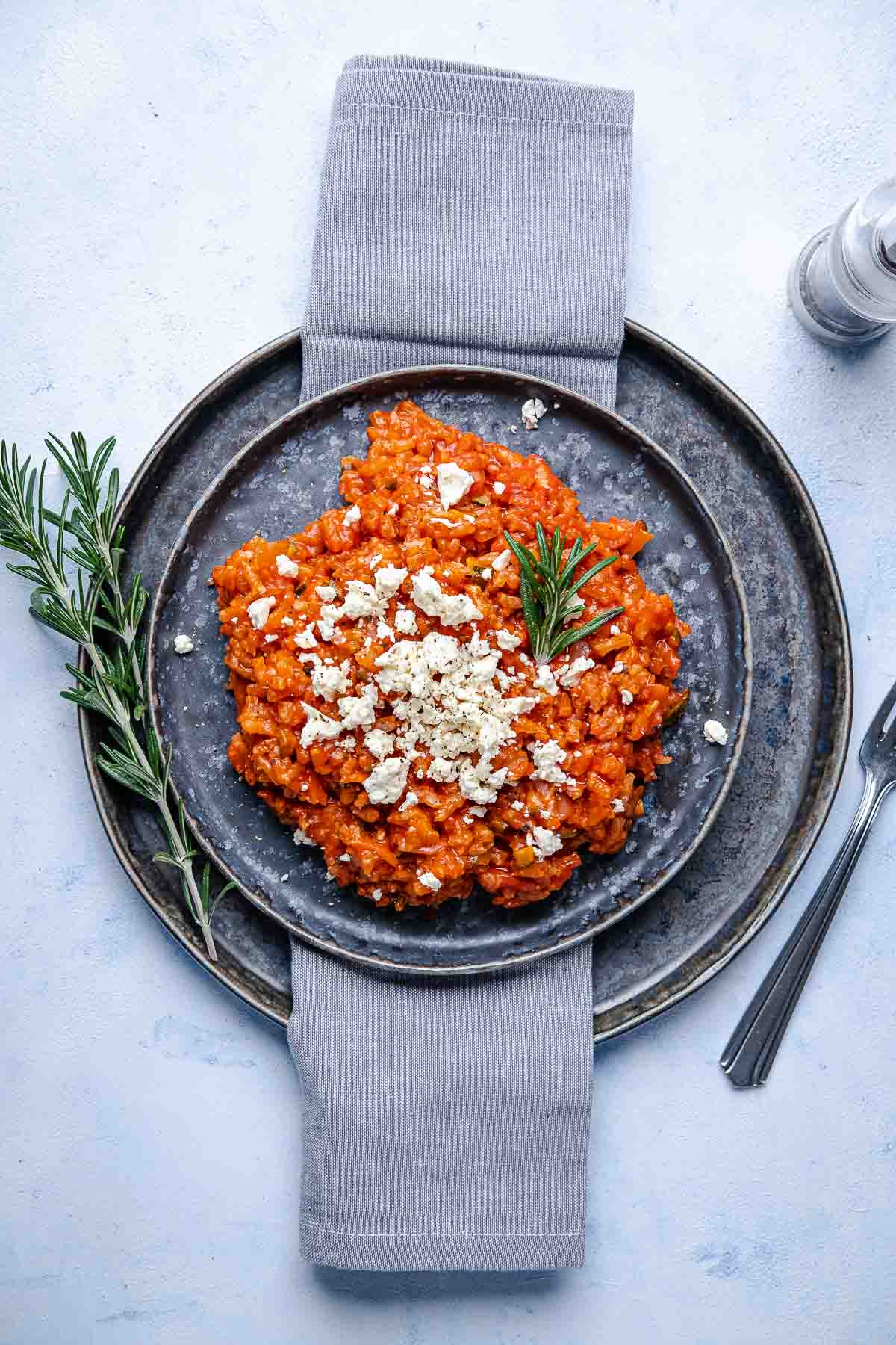 Tomaten-Gemüse-Reis mit Feta - Schnelle &amp; einfache Rezepte